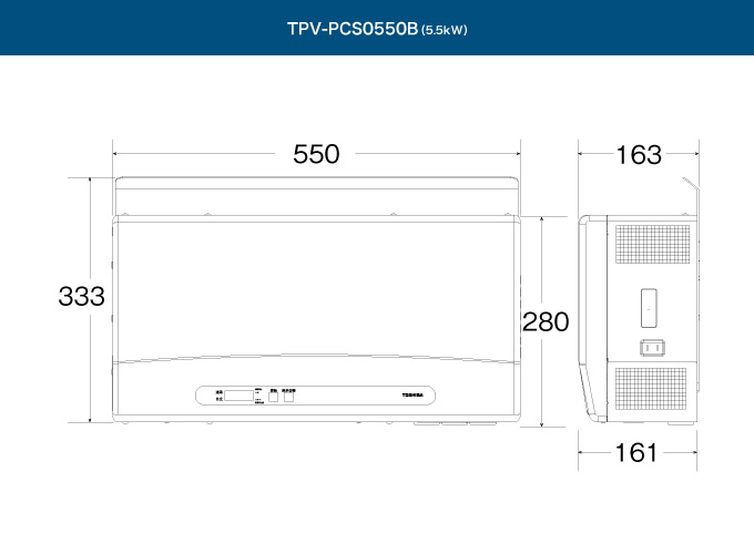 パワーコンディショナ 5.5kwTPV-PCS0550C